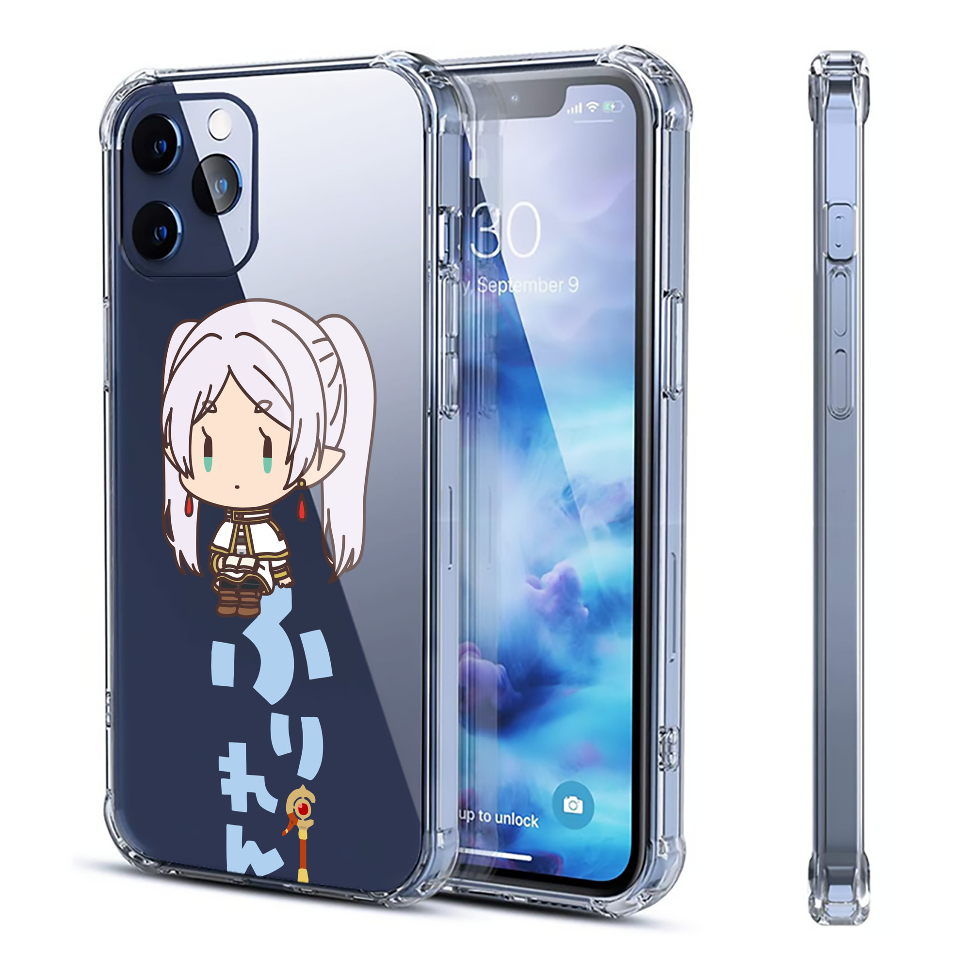 （画像用） 葬送のフリーレン Frieren 【iPhone 12シリーズ対応】透明スマホケース（クリアソフトケース）